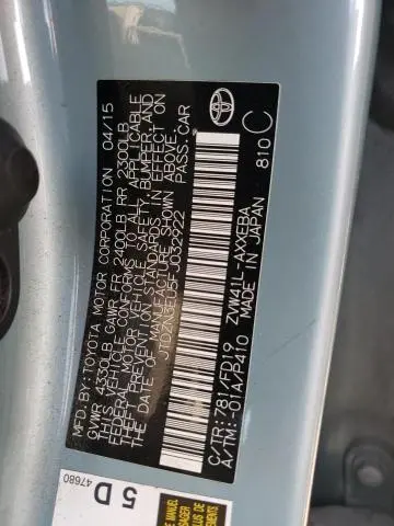 2015 TOYOTA PRIUS V   