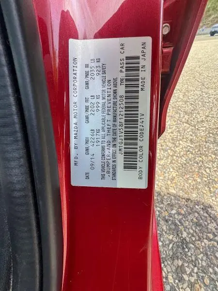 2015 MAZDA 6 TOURING  