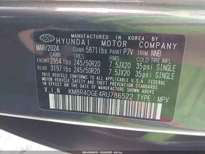 2024 HYUNDAI PALISADE SEL