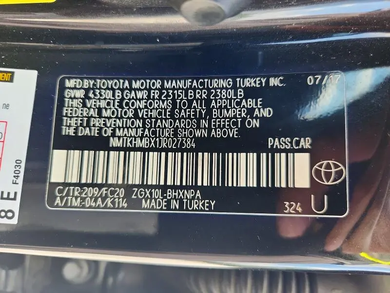 2018 TOYOTA C-HR   