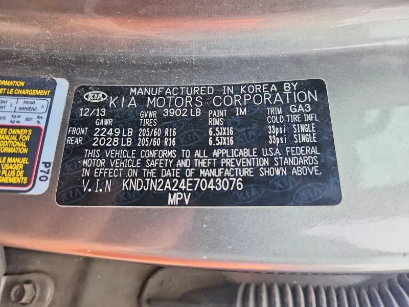 2014 KIA SOUL BASE  