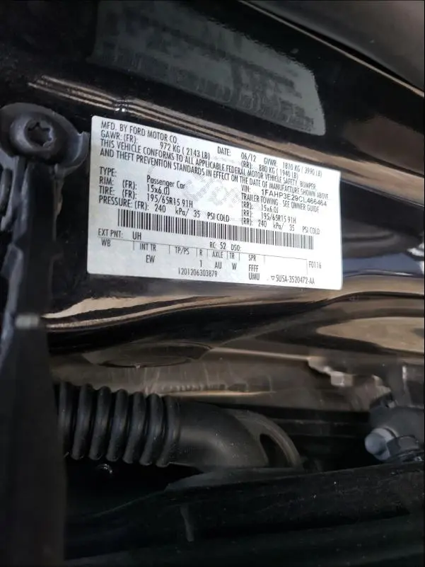 2012 FORD FOCUS S