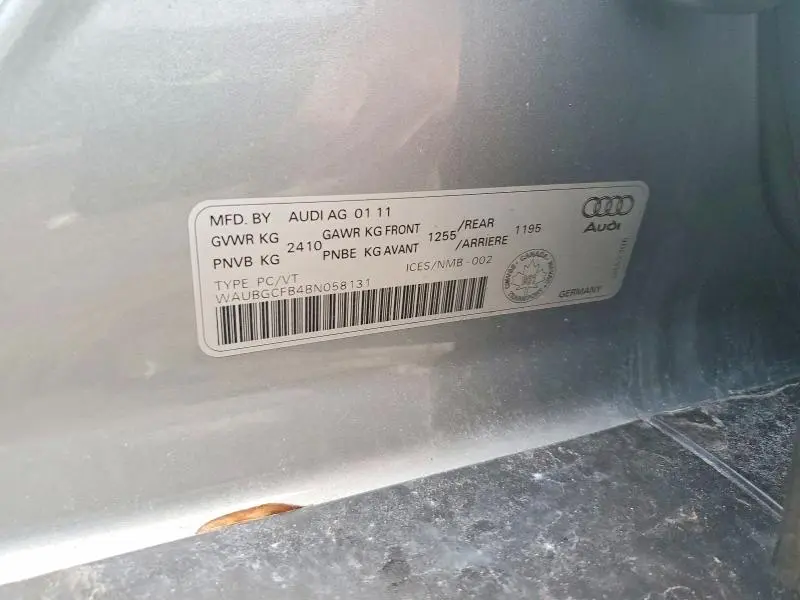 2011 AUDI A6 PREMIUM  