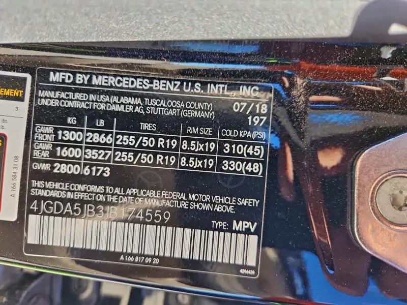 2018 MERCEDES-BENZ GLE 350  