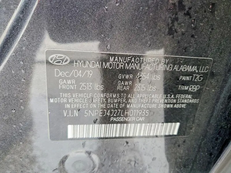 2020 HYUNDAI SONATA SEL PLUS  