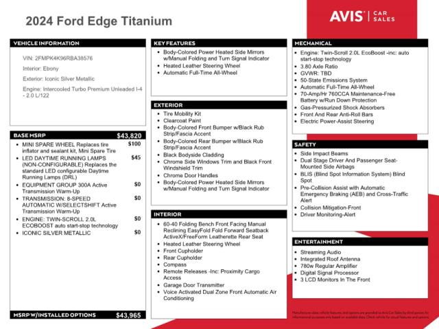 2024 FORD EDGE TITANIUM