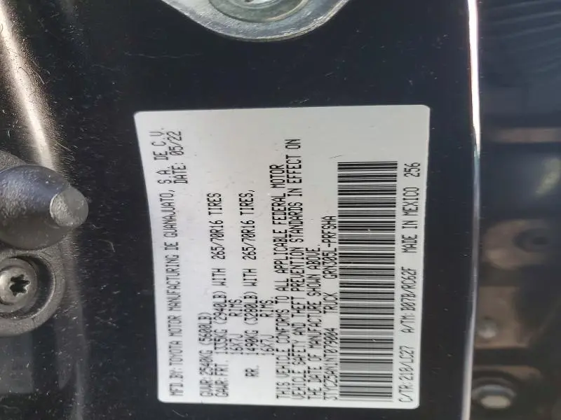 2022 TOYOTA TACOMA TRD OFF ROAD  