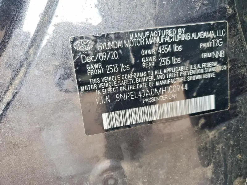 2021 HYUNDAI SONATA SEL  
