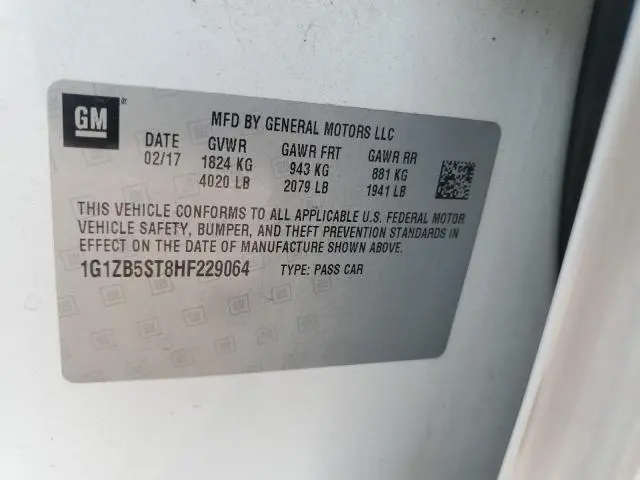 2017 CHEVROLET MALIBU LS  