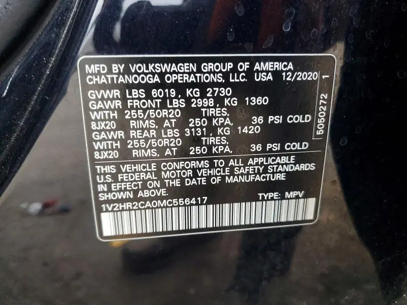 2021 VOLKSWAGEN ATLAS   
