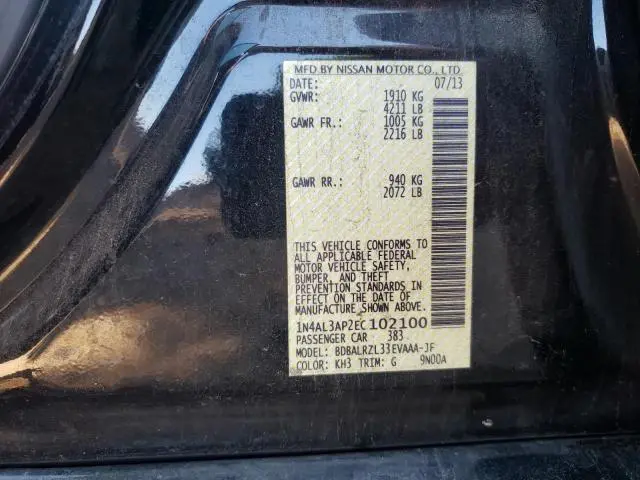 2014 NISSAN ALTIMA 2.5  