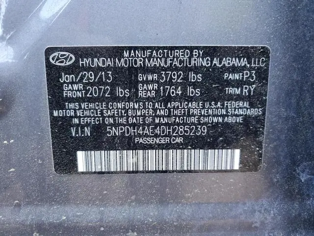 2013 HYUNDAI ELANTRA GLS