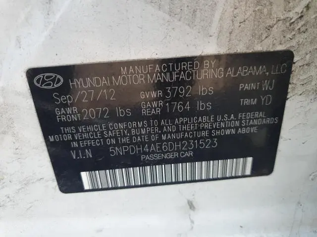 2013 HYUNDAI ELANTRA GLS  