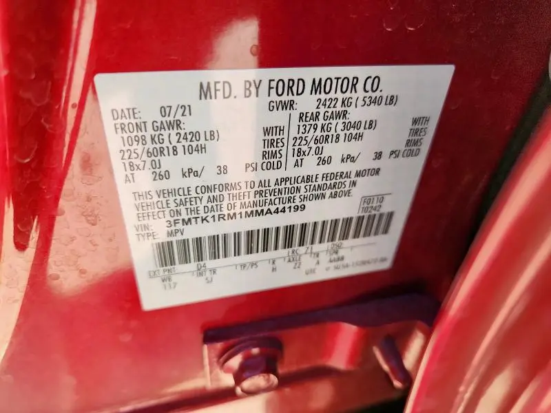 2021 FORD MUSTANG MACH-E SELECT  