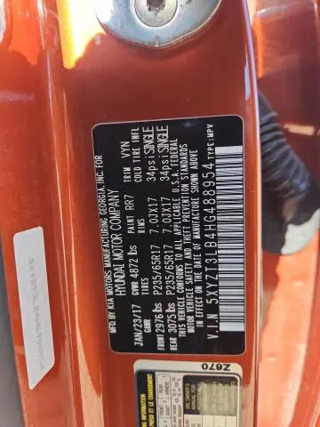 2017 HYUNDAI SANTA FE SPORT   