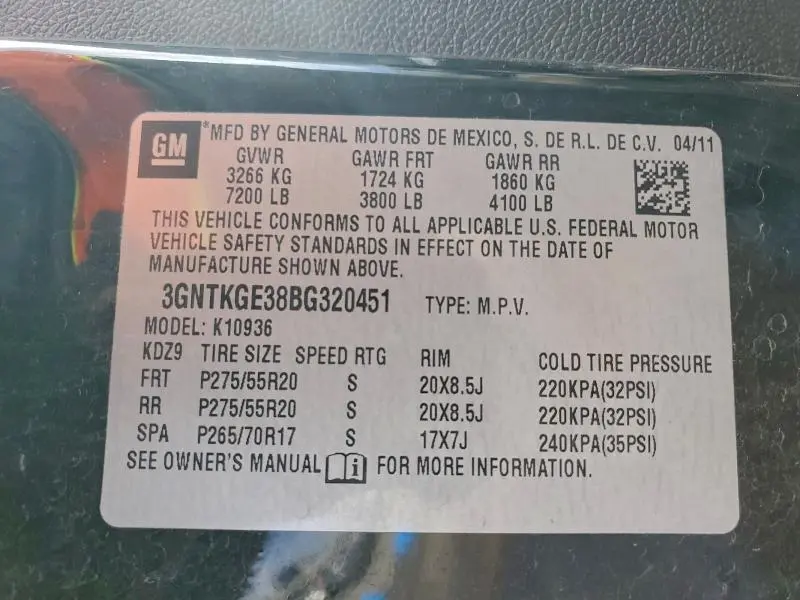 2011 CHEVROLET AVALANCHE LTZ  