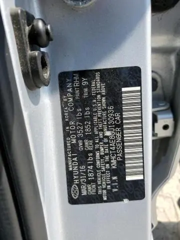 2016 HYUNDAI ACCENT SE