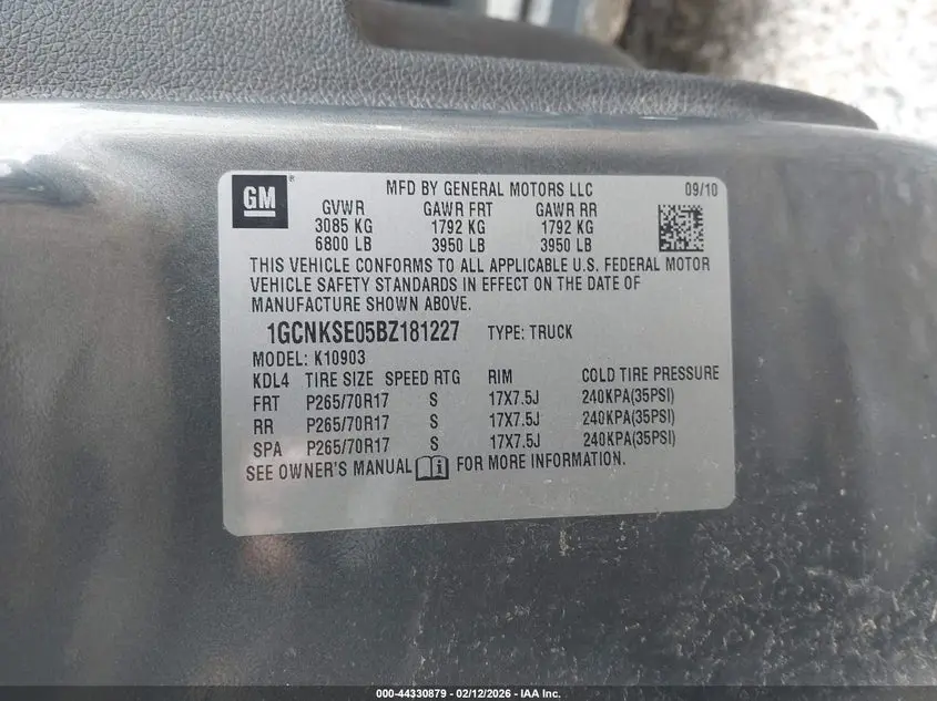 2011 CHEVROLET SILVERADO 1500 LT