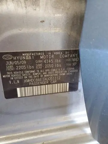 2010 HYUNDAI ELANTRA TOURING GLS  