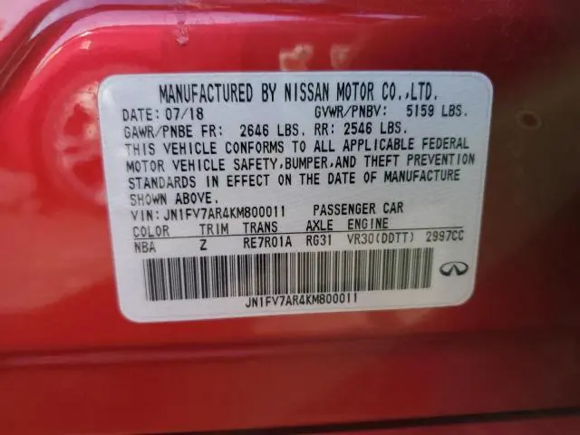 2019 INFINITI Q50 RED SPORT 400
