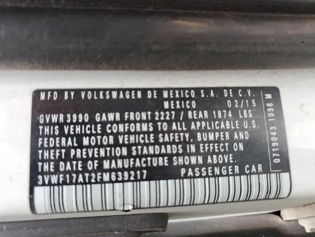 2015 VOLKSWAGEN BEETLE 1.8T  