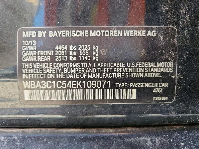 2014 BMW 328 I SULEV  
