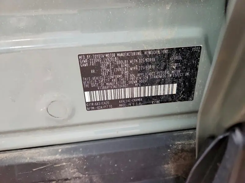 2022 TOYOTA RAV4 XLE PREMIUM  