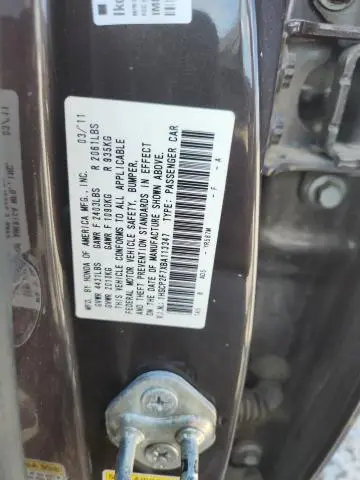 2011 HONDA ACCORD EX  