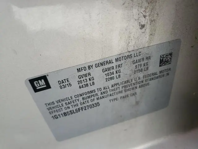 2015 CHEVROLET MALIBU LS