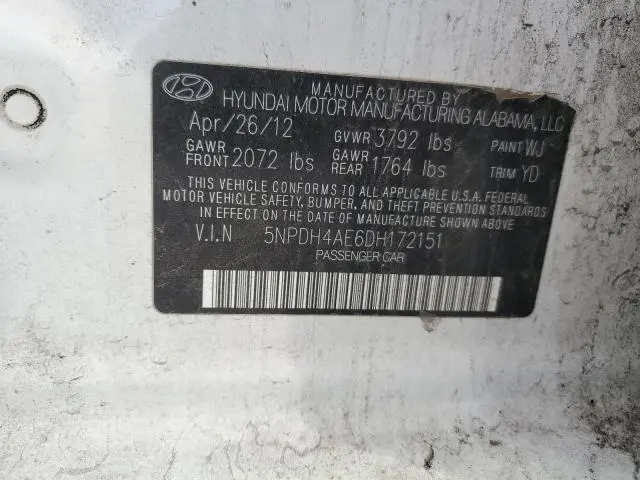 2013 HYUNDAI ELANTRA GLS  
