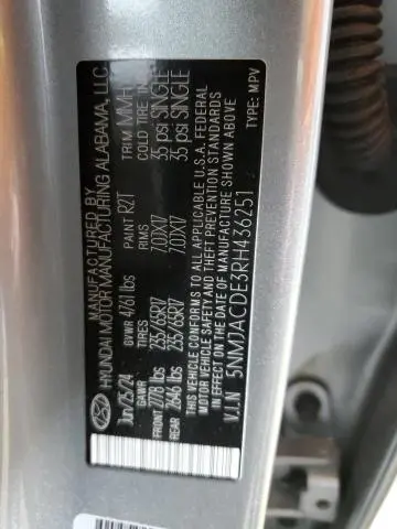 2024 HYUNDAI TUCSON SE  