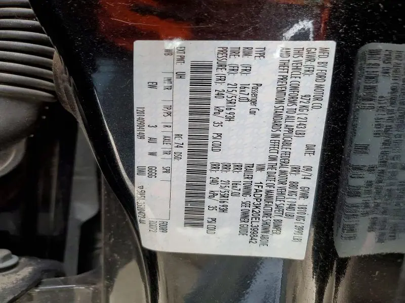 2014 FORD FOCUS SE  