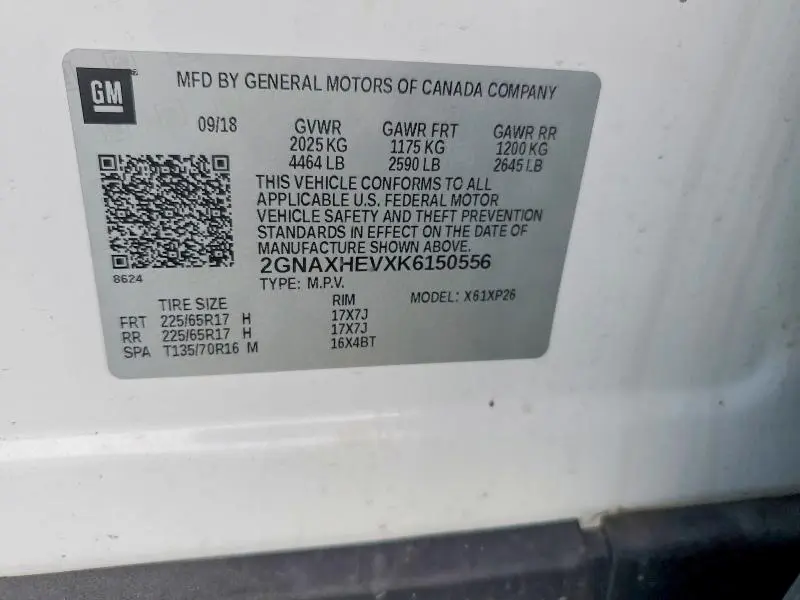 2019 CHEVROLET EQUINOX LS  