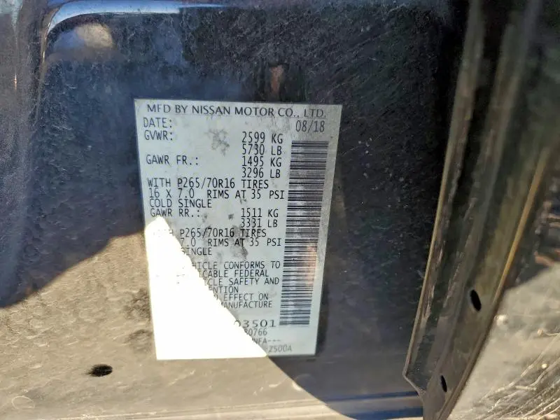 2019 NISSAN FRONTIER S  