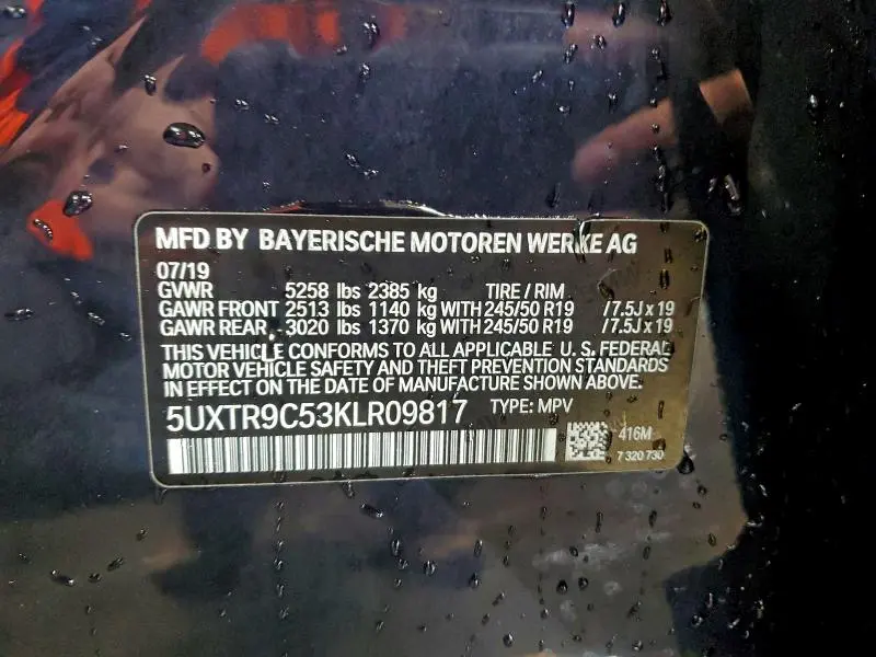 2019 BMW X3 XDRIVE30I  