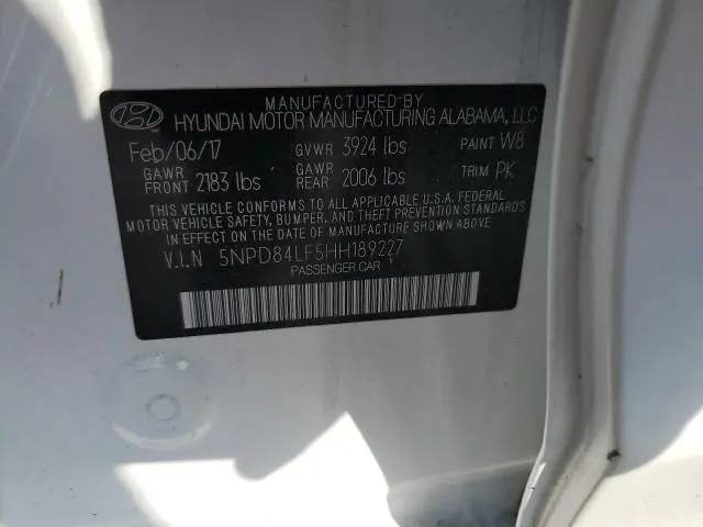 2017 HYUNDAI ELANTRA SE