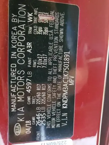 2019 KIA SPORTAGE LX  