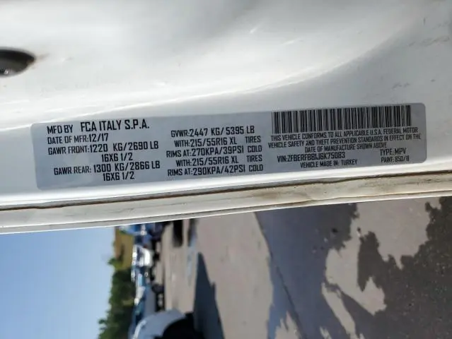 2018 RAM PROMASTER CITY SLT  