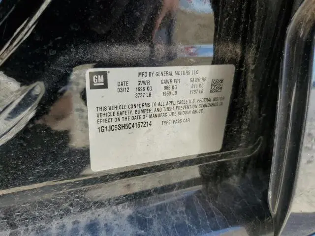 2012 CHEVROLET SONIC LT