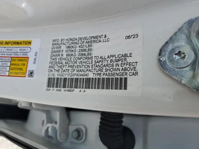 2023 HONDA ACCORD LX  