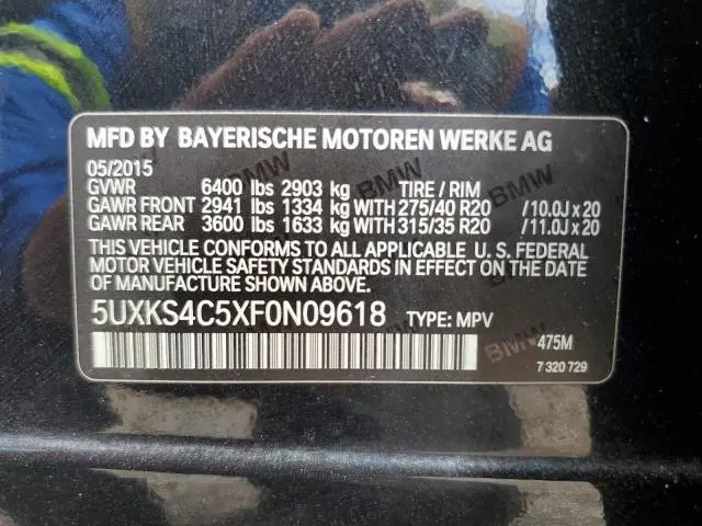 2015 BMW X5 XDRIVE35D  