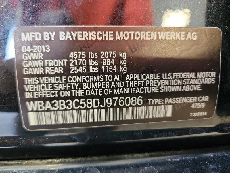 2013 BMW 328 XI  