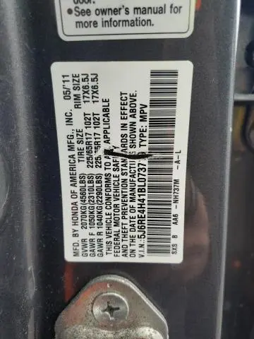 2011 HONDA CR-V SE  
