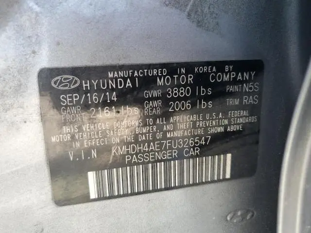 2015 HYUNDAI ELANTRA SE
