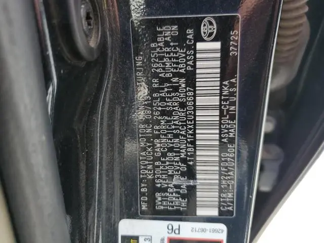 2014 TOYOTA CAMRY L  