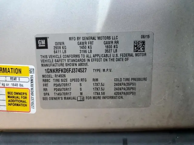 2015 CHEVROLET TRAVERSE LS  