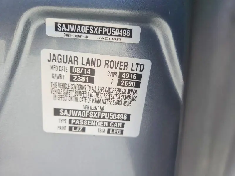 2015 JAGUAR XF 2.0T PREMIUM  