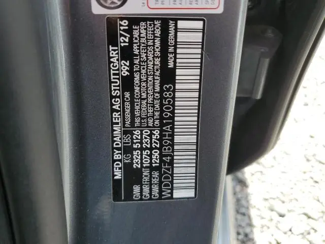 2017 MERCEDES-BENZ E 300  
