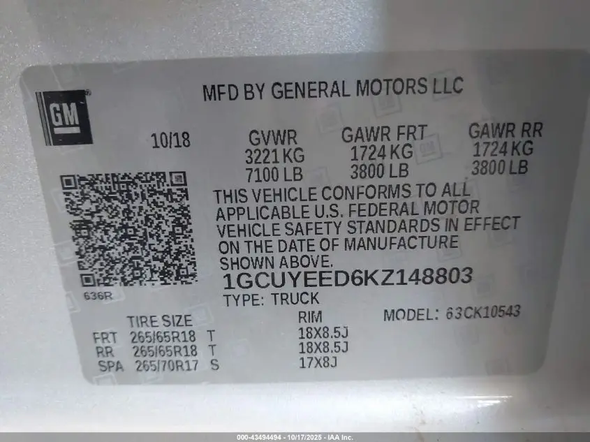 2019 CHEVROLET SILVERADO 1500 RST