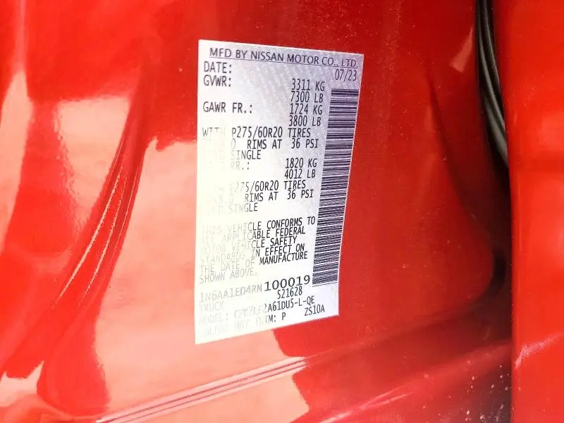 2024 NISSAN TITAN PLATINUM RESERVE  
